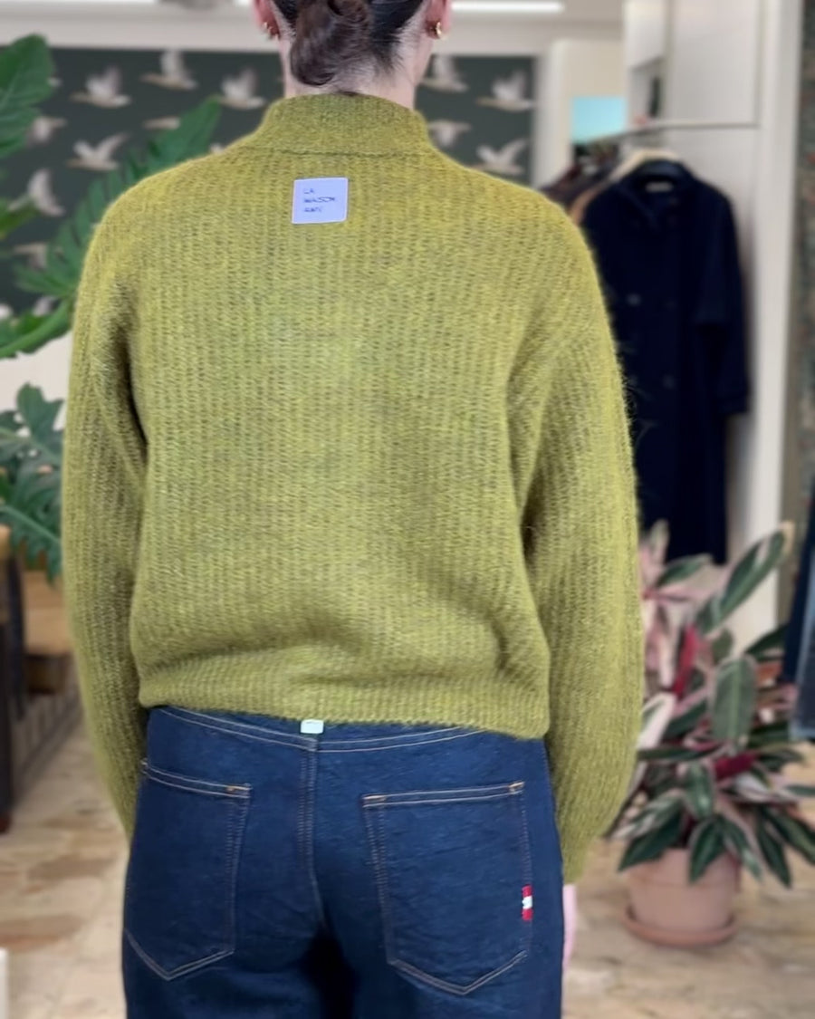 Cardigan Gilet Col Montant American Vintage