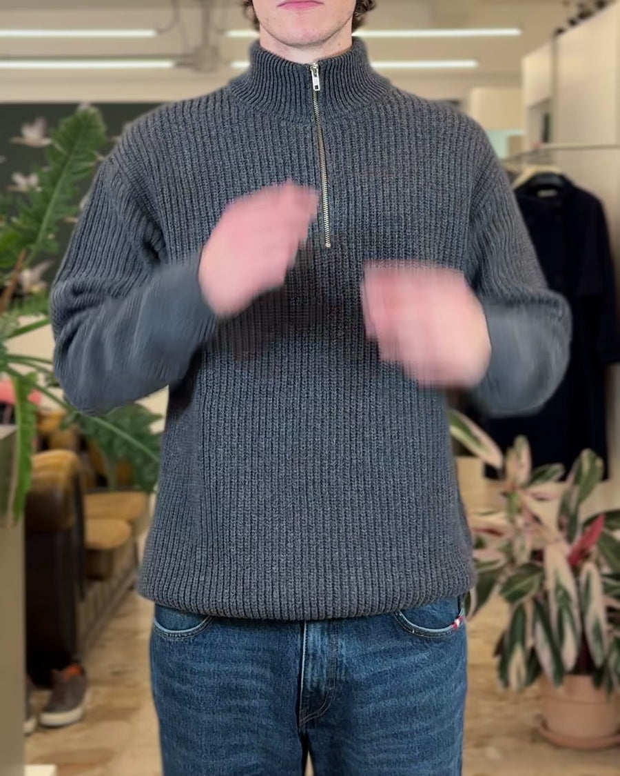 Maglia Merino Quarter Zip Colorful Standard