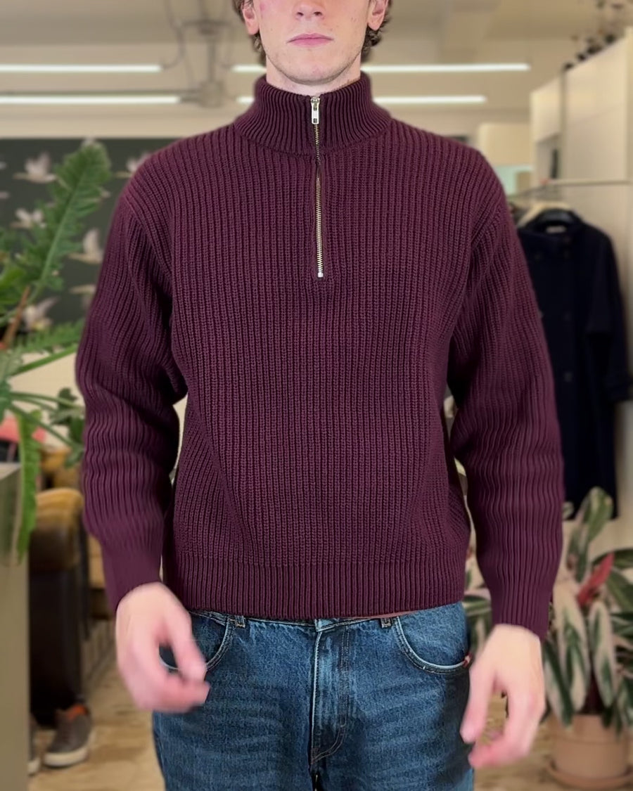 Maglia Merino Quarter Zip Colorful Standard